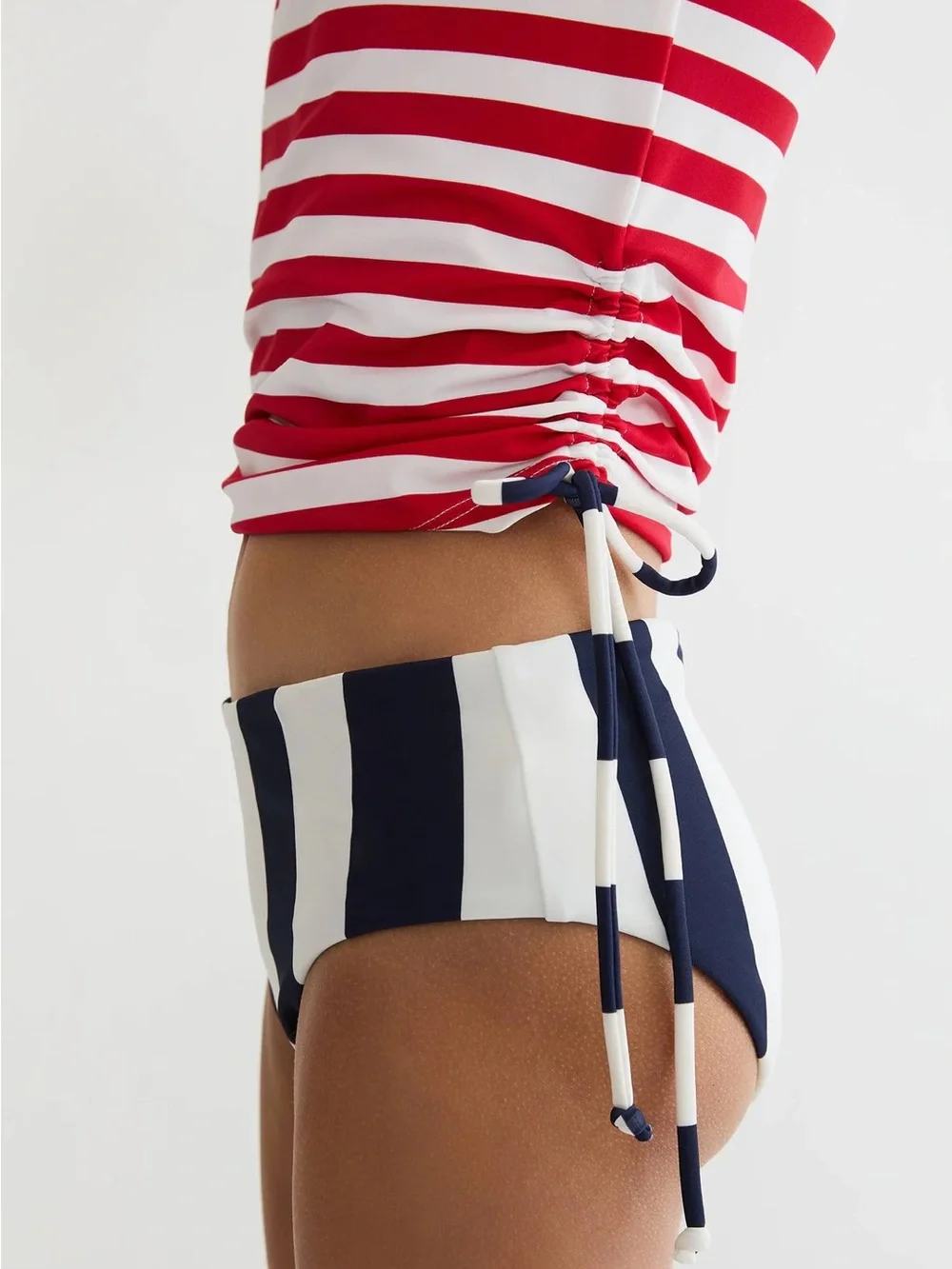 Beach Riot Little Addie & Janie Set Star Spangled Stripes
